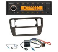 Continental 1DIN USB AUX MP3 Autoradio für Seat Mii Skoda CitiGo 2011-2016 schwa