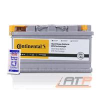 Continental Autobatterie 75Ah 12 V Starterbatterie 730 A Bleisäure Batterie Auto