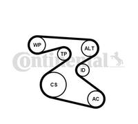 CONTITECH 6PK1873K1 Keilrippenriemensatz 6-Rippenanzahl + Spannrolle + Umlenkrolle Kompatibel mit VW POLO 9N 0119970292 024413294DL 03D145933AH