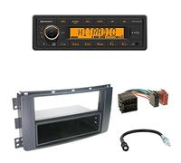 Continental TR7412UB-OR Autoradio Bluetooth RDS USB + Radioblende + Fach schwarz + ISO Adapter + Antennenadapter kompatibel mit Smart ForTwo (C451/A541) 03/2007-08/2010 ForFour (W454) 01/2004-06/2006