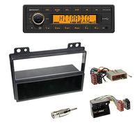 Continental TR7412UB-OR - Autoradio mit BT, RDS, USB MP3 + Radioblende + Fach schwarz + ISO Adapter + Antennenadapter geeignet für Ford Fiesta (JD3) 06/2002-09/2005 / Fusion (JU2) 06/2002-09/2005
