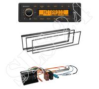 Continental TR7412UB-OR + Citroen/Peugeot 1-DIN Blende schwarz + ISO-Adapter SET