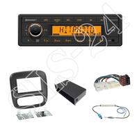 Continental TR7412UB-OR + Opel Vivaro ab 2014 2-DIN Blende schwarz + ISO-Adapter