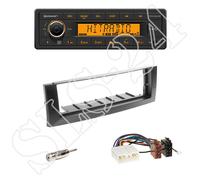 Continental TR7412UB-OR Radio + Mitsubishi Colt (Z30) Blende grau + ISO Adapter