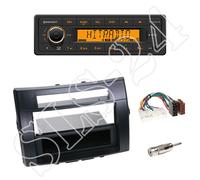 Continental TR7412UB-OR +Toyota Corolla Verso 2DIN Blende black +Fach+ISO-Adap.