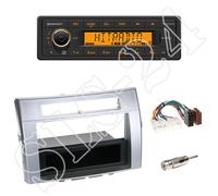 Continental TR7412UB-OR+Toyota Corolla Verso 2DIN Blende silber m.Fach+ISO-Adap.