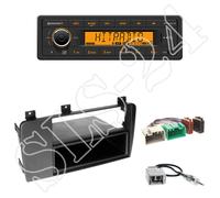 Continental TR7412UB-OR + Volvo 1-DIN Blende mit Fach in black + ISO-Adapter-Set