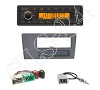 Continental TR7412UB-OR+ Volvo V70 1-DIN Blende mit Fach schwarz +ISO-Adapter