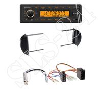 Continental TR7412UB-OR + VW New Beetle 1-DIN Radioblende black + ISO-Adapter