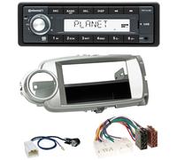 Continental USB MP3 AUX 1DIN Autoradio für Toyota Yaris (11-14) - silber