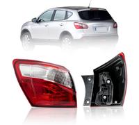 Convitex Rückleuchten Links Aussen für Qashqai/Qashqai+2 I (J10, NJ10) SUV 2010-2014, Heckleuchte Ersatzteile 26555-BR00A, E-Mark