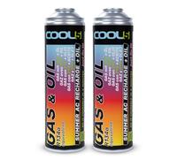 2x COOL5 2in1 - Refrigerant DIY Kältemittel r134a/R12 mit Öl - Ersatz Gas 290g