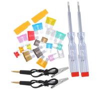 COOLHIYA Kfz Sicherungssortiment und Vielseitige Kompatibilität mit Aluminium Flachsicherungen 306 Stück und Tester Tool Schnelle Wärmeableitung für Autocamping und Wohnmobilzubehör
