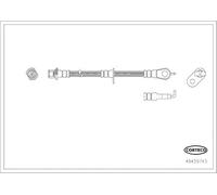 Corteco Bremsschlauch 49439743 vorne rechts für Peugeot, Citroën, Toyota