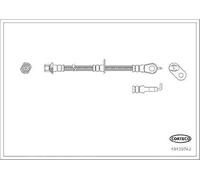 CORTECO Bremsschlauch Links, Vorderachse u.a. für CITROËN, PEUGEOT, TOYOTA