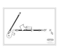 CORTECO Bremsschlauch vorne links für Peugeot 407 SW 2.0 HDi 135 2.2