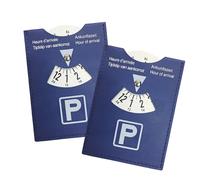 Cosswe 2 Stück Maxi Parkscheibe Ankunftszeit 11x15cm Blau Parkscheibe Pappe Auto Parkuhr Papier Parkuhr Parking Disc für Auto Motorrad Wohnmobil