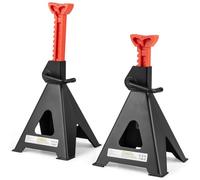 COSTWAY 2 er Set Unterstellbock, 12 Tonnen Traglast, Stützbock 13 stufig höhenverstellbar von 480-750mm, Wagenheber Ständer mit Einhebelbedienung, Abstellbock für Auto, PKW, LKW