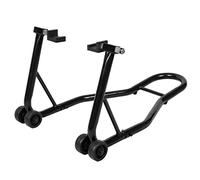COSTWAY Motorradheber, Motorradständer hinten bis 400 KG, Montageständer Motorrad breitenverstellbar, Motorrad Heber Motorradhebebühne für Kettenreinigung (Schwarz)