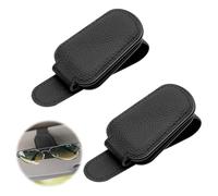 Cosysparks Brillenhalter für Auto Sonnenblende, 2-Pack Magnetic Brillenclip Sonnenblende Auto Sonnenbrillenhalter Auto für Auto Universal Auto Visier Zubehör (Schwarz)