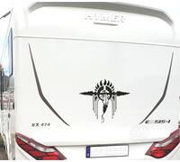 Country & Western Aufkleber 60x50cm für Auto Bus Womo Wand LKW PKW - Indianer M2