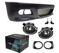 SPORT Stoßstange vorn passt für BMW E46 Coupe Cabrio + Set Nebel Klarglas für M3