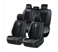 Coverado Autositzbezüge, vollständiges Set, atmungsaktiver Vorder- und Rücksitzbezug aus Leder für 5 Sitze, universelle Autositzschoner, Autositzkissen, passend für die meisten Limousinen, SUVs,
