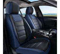 Coverado Autositzbezüge, Vorderbezüge für Autos, Autositzbezug Vordersitze, Autositzschoner Wasserdicht, Leder Autositzkissen, Universal Innenbezüge Sitzschoner für die meisten Autos Blau