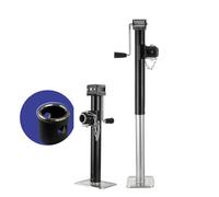 COYWEH 2X Ausdrehstütze klappbar 800kg Abstellstütze 530-900mm Stützfuß Anhänger Stahl Baggerstütze Stützfuss Wohnwagen