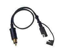 COZERI DIN Hella Powerlet Stecker auf SAE Adapter, 12V-24V Motorrad Zigarettenanzünder Verlängerungskabel mit Staubschutzkappe, Schnellverschluss, für BMW Motorräder Lkw und mehr Fahrzeuge