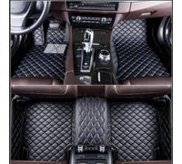 CQGRAPE Fussmatten Auto für Chrysler 300c 2004 2005 2006 2007 2008 2009 2010, Auto Fussmatten Set Leder Voller Bedeckter wasserdichte rutschfeste Auto Zubehör,Black