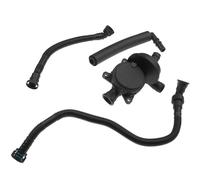 Crankcase Separator Kit 11157503523 11157503524 Kurbelgehäuseentlüftungsventil und Ölabscheiderschlauch 11617503520 11157533346 Passend für BMW E46 E39 E90 E91 E81 PCV-Ventil-Ölabscheider(Black)