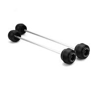 Crash Slider Zubehör Rahmenschleifer Für Motorrad, Vorder- Und Hinterradgabel Achse Passend Für Yamaha MT-09 MT09 MT 09 SP Tracer 9 900 GT (2018-2024) Motorrad Rahmen Schieber(Schwarz,Vorne Hinten)