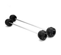 Crash Slider Zubehör Rahmenschleifer Für Motorrad, Vorder- Und Hinterradgabel Achse Passend Für Yamaha MT-09 MT09 MT 09 SP Tracer 9 900 GT (2018-2024) Motorrad Rahmen Schieber(Titan,Vorne Hinten)