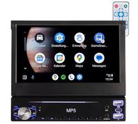 Creasono 1 DIN Radio Carplay: 1-DIN-Autoradio mit Apple CarPlay, Android Auto, 17,8-cm-Display, MP5 (Autoradio 1DIN, 1 Radio Apple, HiFi)