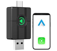 Creasono Wireless Adapter für Apple CarPlay und Android Auto, mit 2,4 & 5 Ghz