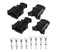 Create idea 2 Sätze 2-poliger Steckverbinder Stecker Reparatursatz, Männlicher Und Weiblicher Stecker mit Anschlüssen 3B0972712 3B0972702 Kfz-Kabelbaum-Stecker-Zubehör