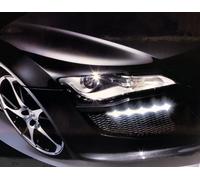 BLUETECH Ultra kleine universale LED Tagfahrleuchten/Tagfahrlichter mit 16 SMD LEDs R87 Modul E-Prüfzeichen & Dimmfunktion
