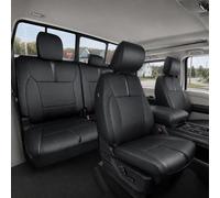 CreekT Vollständiges Set Autositzbezüge für Ford F150 2021 2022 2023 2024, Leder, wasserdichte LKWs, Pickup-Sitzbezüge, passgenau für Ford F150 Zubehör, für Ford F150 2021-2024 SuperCrew/CrewCab(XL,