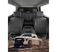 CreekT Vollständiges Set Autositzbezüge für Toyota Tundra 2022, 2023, 2024, Leder, wasserdichte Pickup-Sitzbezüge, passgenau für Toyota Tundra Zubehör, für Toyota Tundra Sitzbezüge 2022-2024 SR SR5