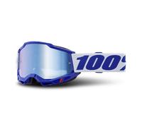 100% Crossbrille Accuri 2 Spiegelglas Blau (CAT3) – Blau/Weiß