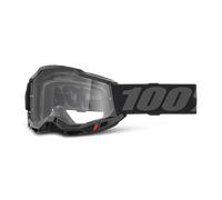 100% Motocross-Brille Accuri 2 – schwarz, klare Linse – Einheitsgröße