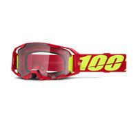 100% Motocross-Brille Armatic Rot Klare Linse