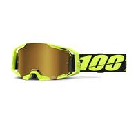 100% Crossbrille Armatic Neongelb gold verspiegelt Einheitsgröße