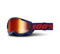 100% Strata 2 Brille Navy Klar / Rot verspiegelt