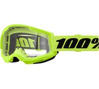100percent Strata 2 Brille Clear Lens/CAT0 Neon Yellow