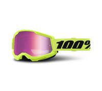 100percent Strata 2 Brille Mirror Pink Lens/CAT3 Neon Yellow
