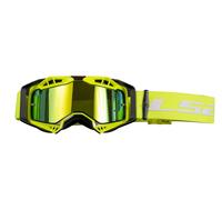 MotoCrossbrille LS2 Aura Pro Iridium MX Brille neongelb mit verspiegeltem Glas