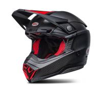 Helm Moto-Cross BELL MOTO-10 SPHERICAL Schwarz Satin Glanz Rot