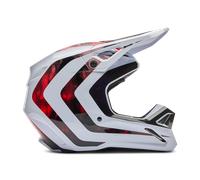 FOX V1 Kairos Motocross Helm, weiss-rot, Größe L für Männer